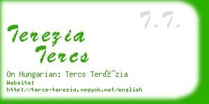 terezia tercs business card